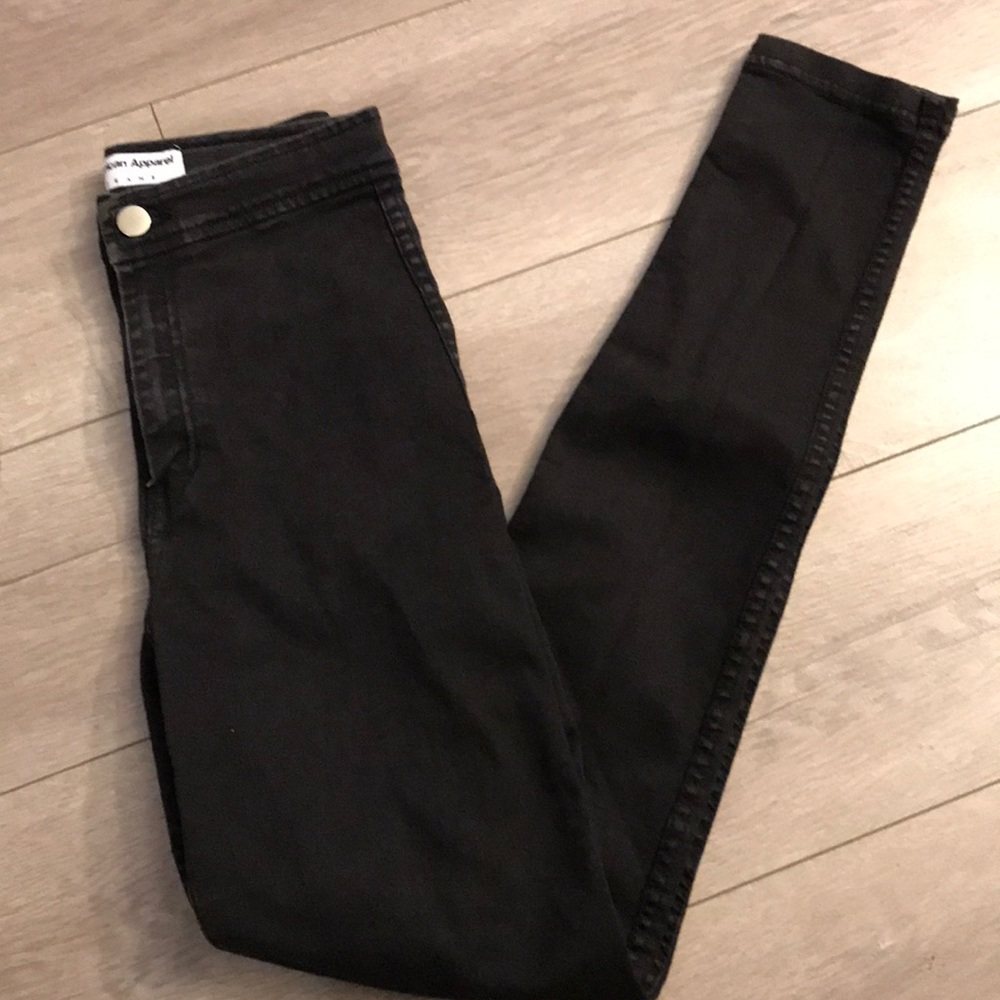 AMERICAN APPAREL BLACK HIGH WAIST PANTS